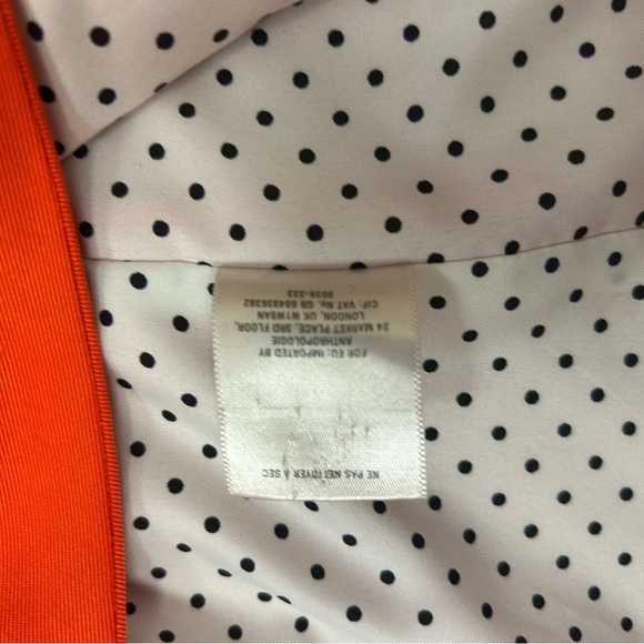 Cartonnier (Anthropologie) S Women's Orange blazer EUC - Picture 11 of 11